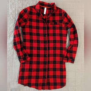 Stars Above Perfectly Cozy Flannel Night Dress Women's Small